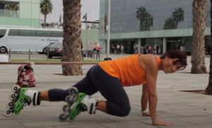 apender a patinar y calentar antes de patinar